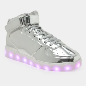 Light me up Sneakers - High Top (Silver)