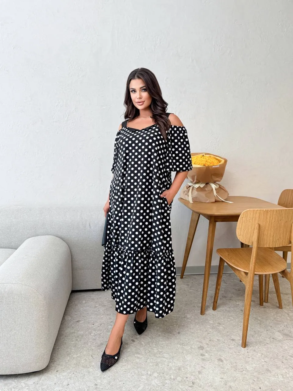 Loose fit soft fabric dress