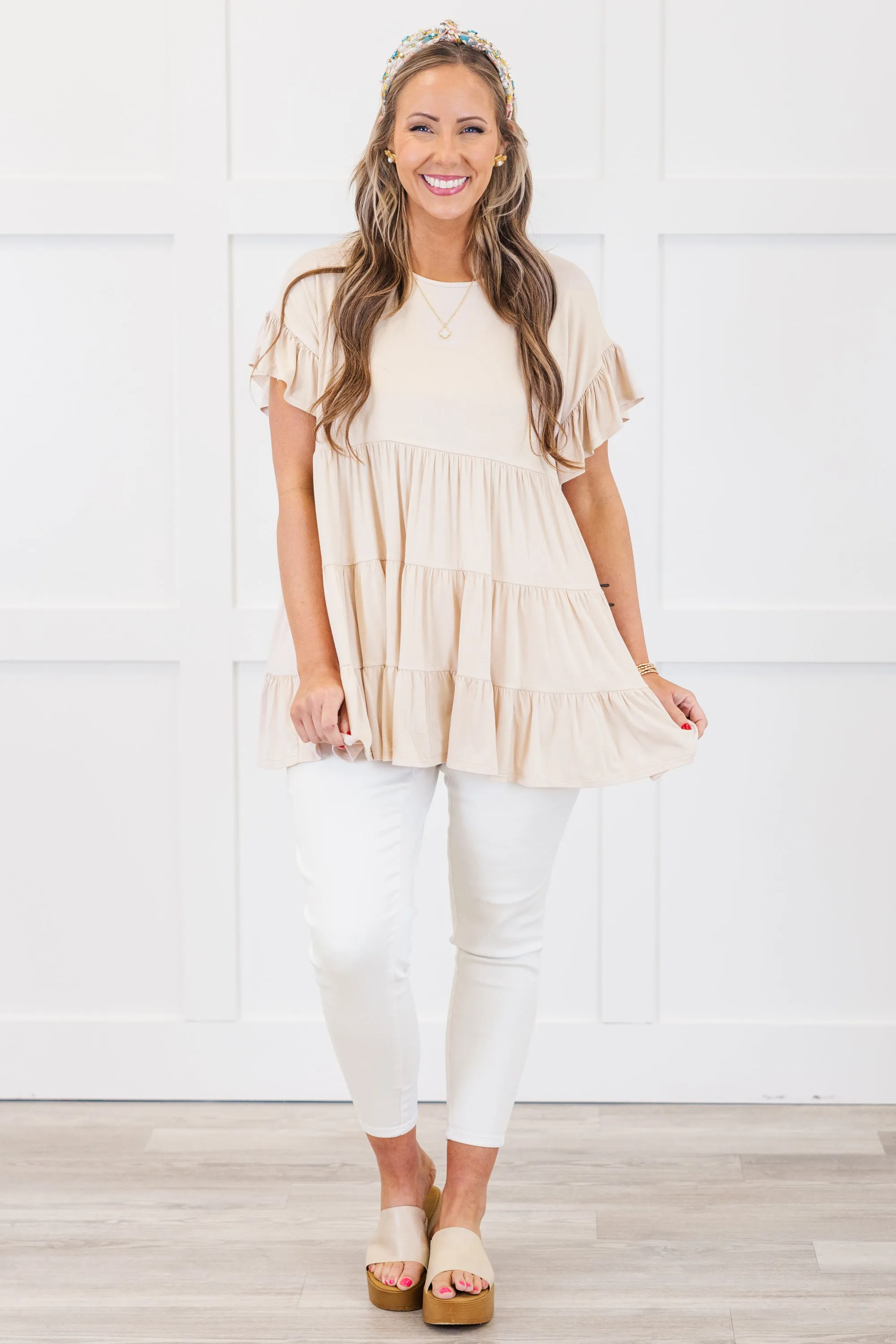 Love And Honey Tunic, Taupe