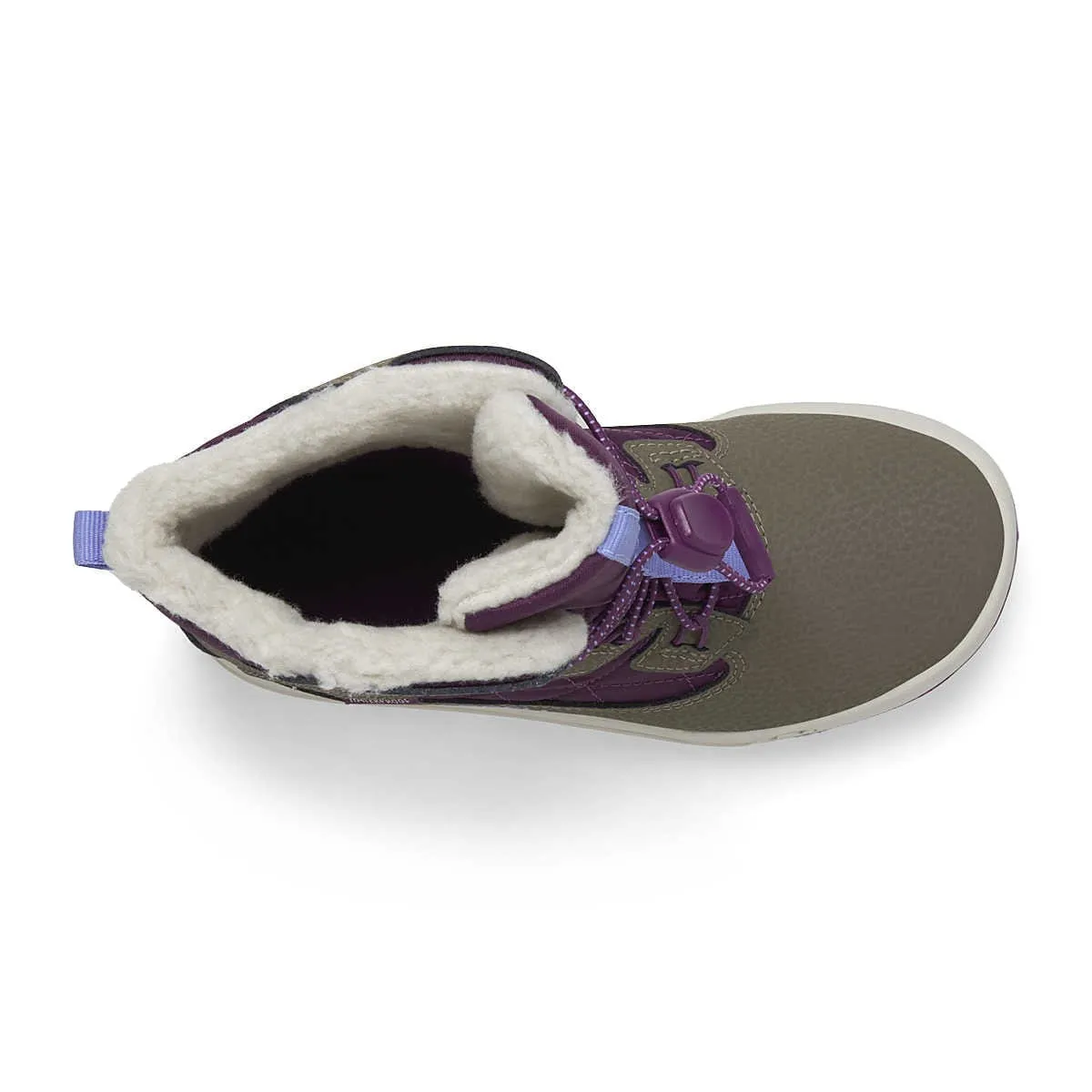 Merrell Big Kid's Snow Bank 4.0 Waterproof Winter Boots - Truffle/Plum