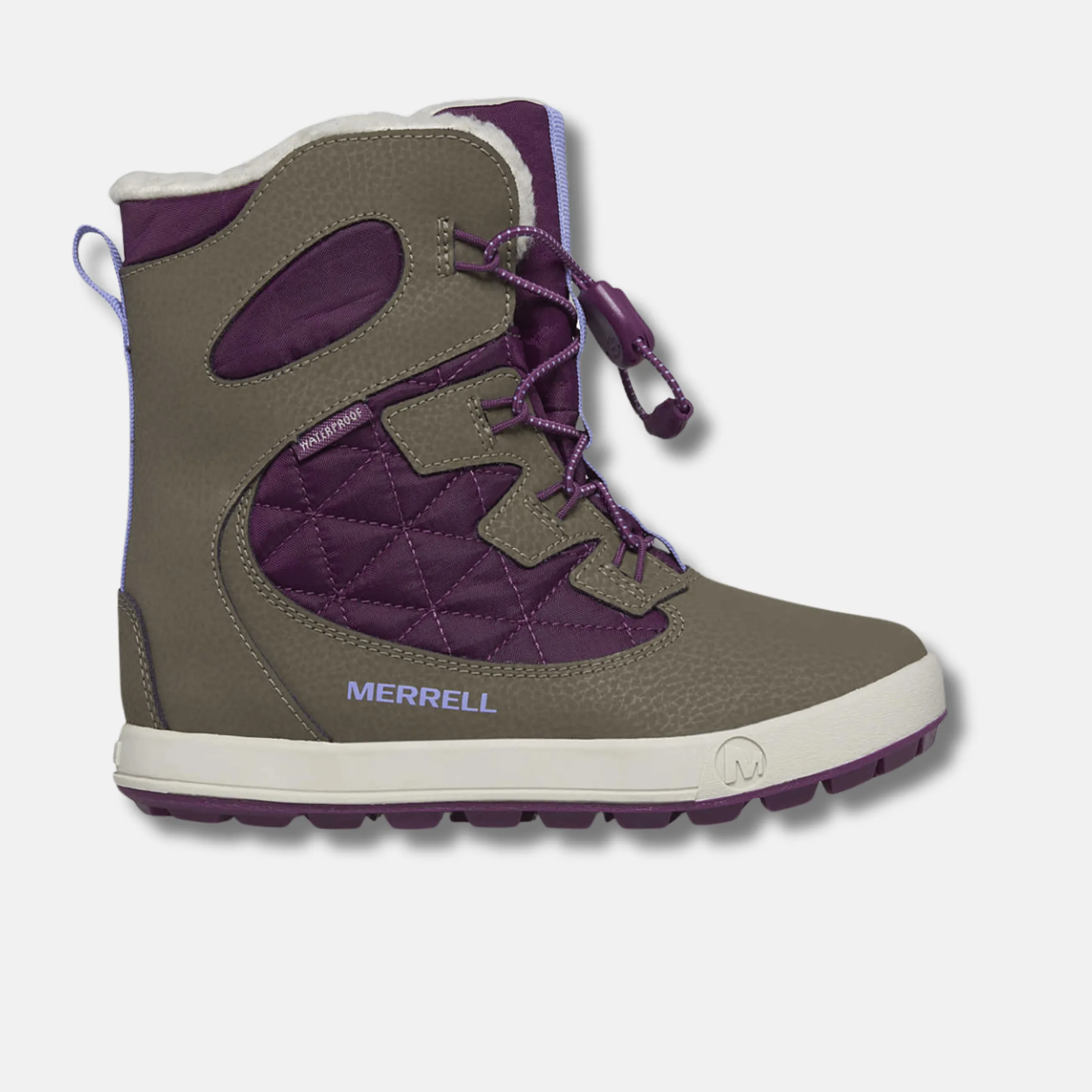 Merrell Big Kid's Snow Bank 4.0 Waterproof Winter Boots - Truffle/Plum