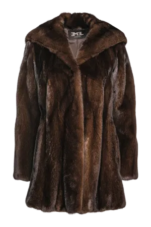 Natural Mink Shaped Fur Jacket