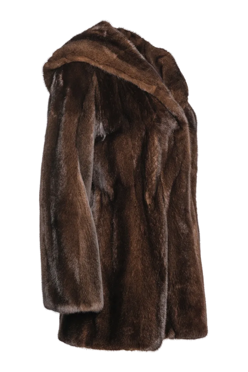 Natural Mink Shaped Fur Jacket