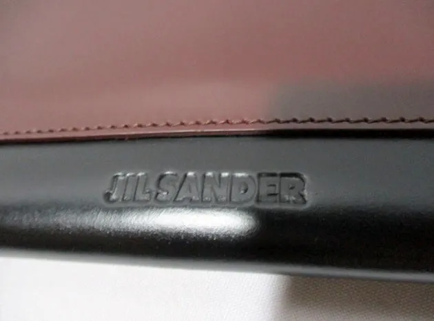 NWT NEW GOTTA HAVE FAITH Jil Sander Maia Leather Clutch Purse Bag Appliquéd