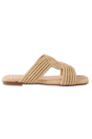 Prado Raffia Slides