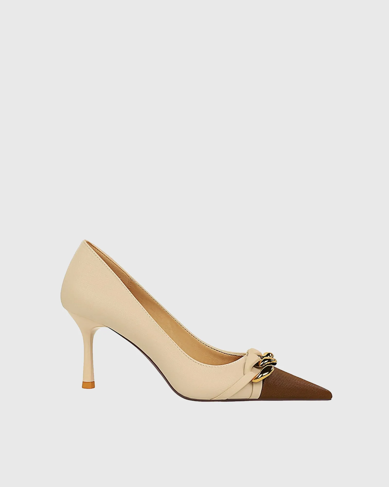 Sapir Chain Splicing Pumps In Beige