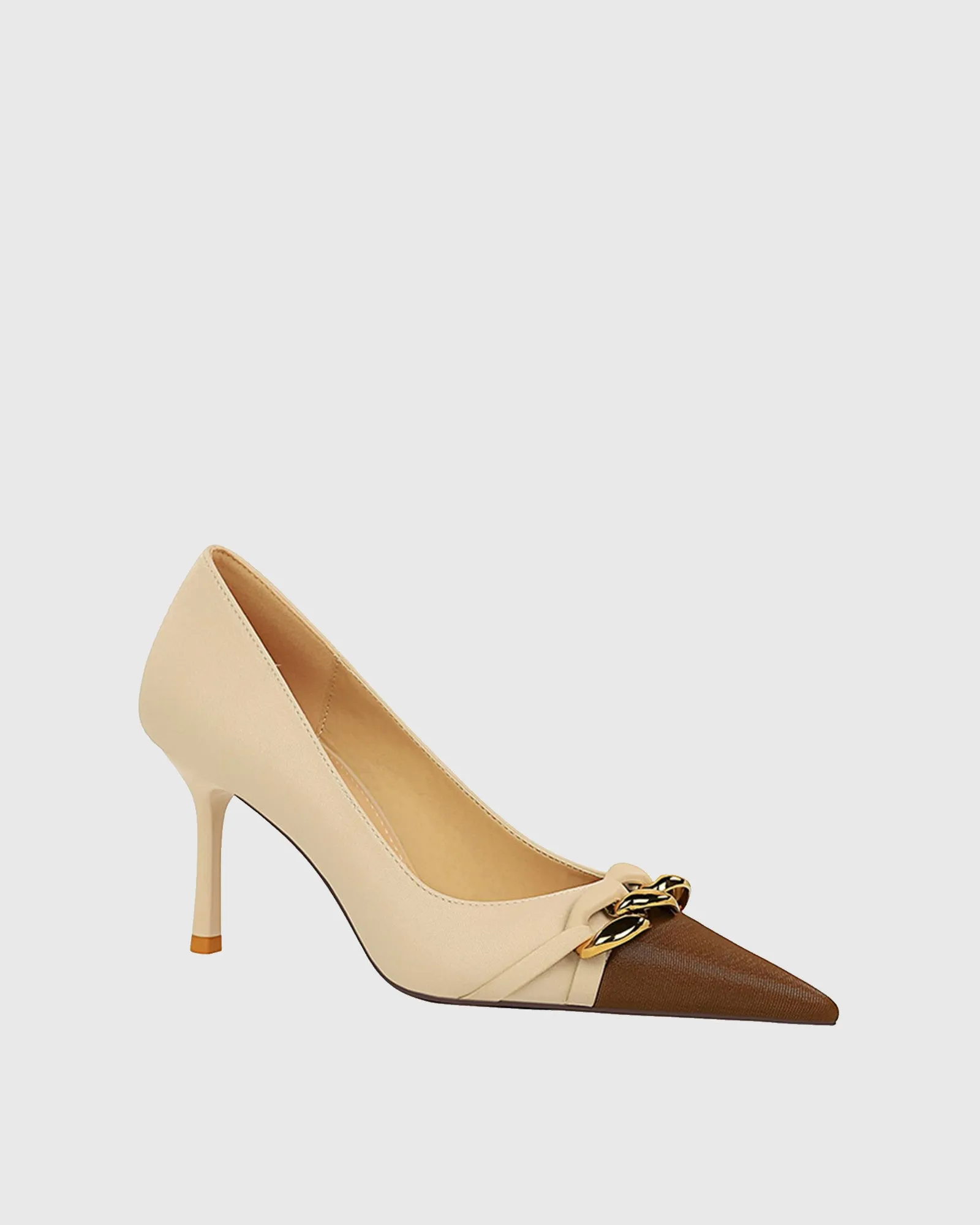 Sapir Chain Splicing Pumps In Beige