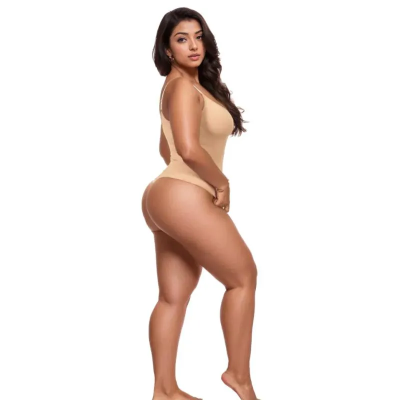 Seamless Contour Fit Bodysuit  Soft Fabric for a Smooth Silhouette