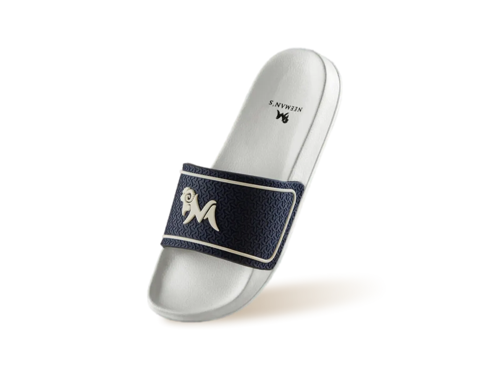 Signature Slides : Classic White-Denim