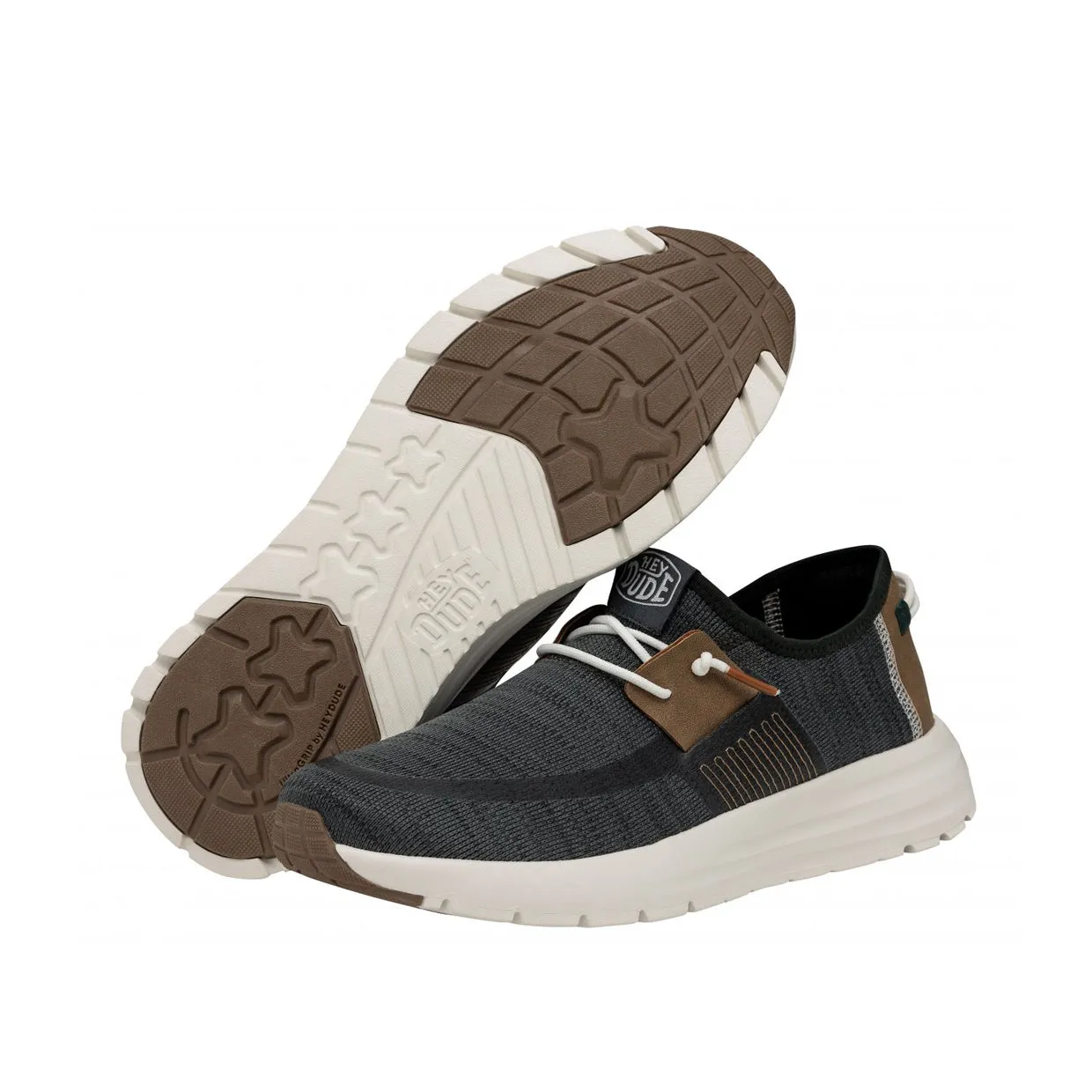 Sneakers Uomo Hey Dude Sirocco Grigio Scuro