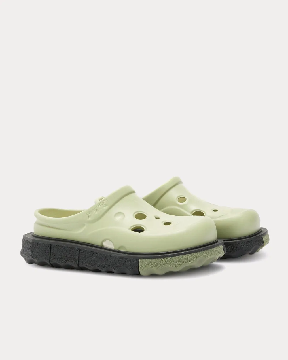 Spongesole Meteor Slipper Green / Black Slip Ons