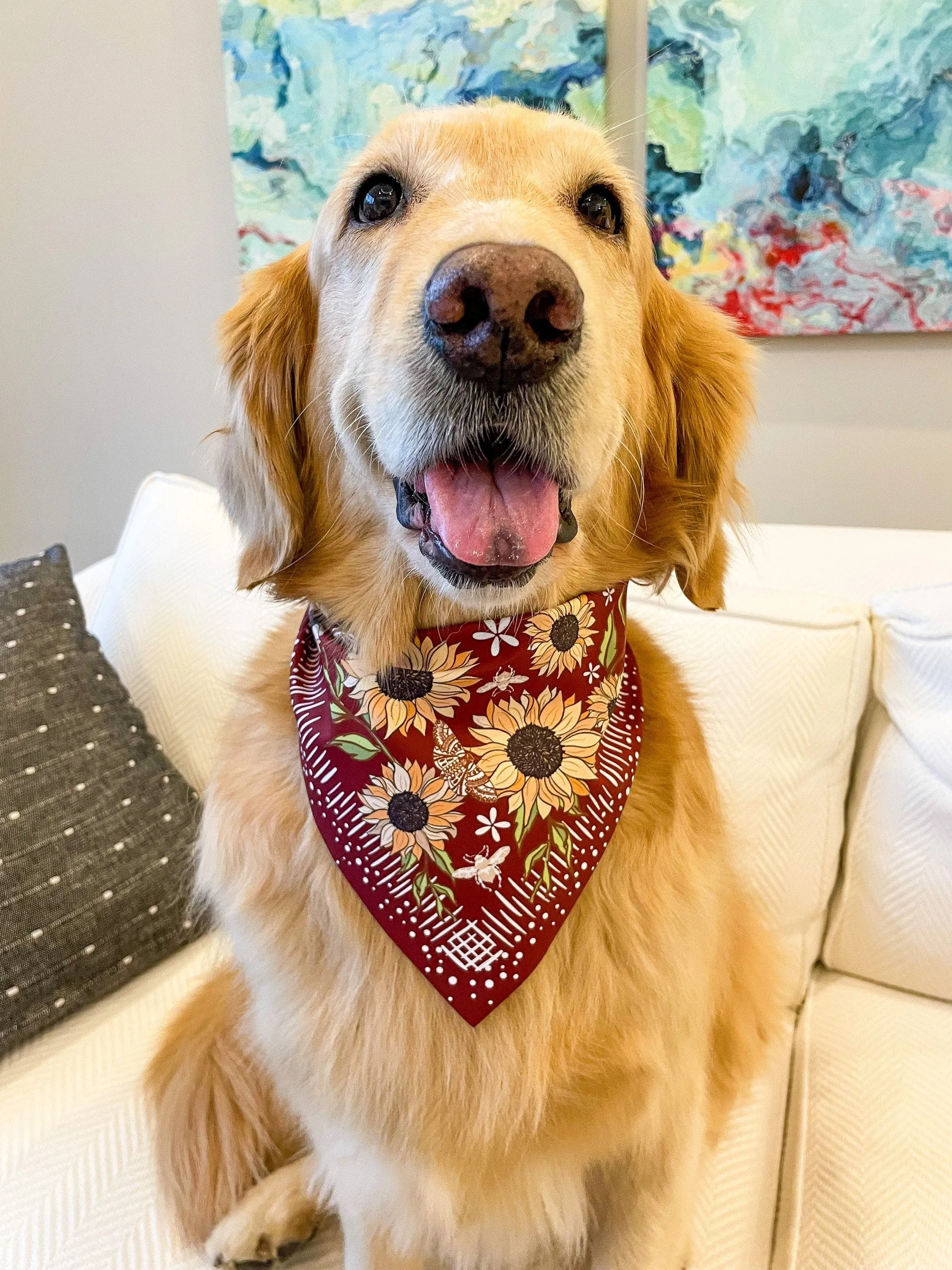 Sunflower Fields Bandana