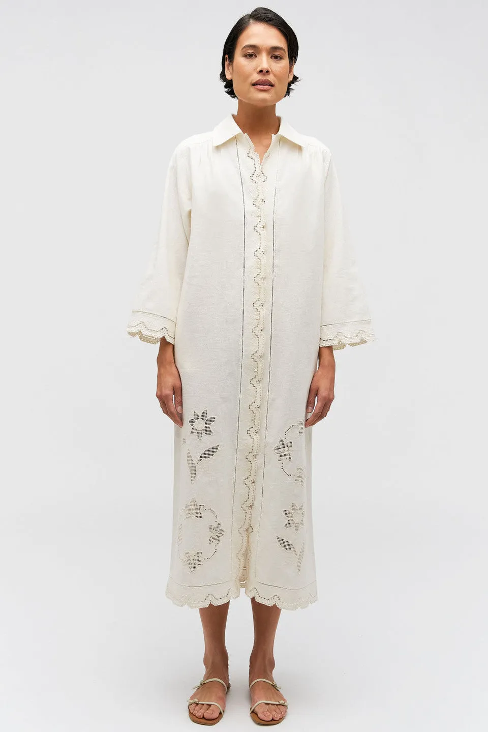Table Cloth Lace Column Dress