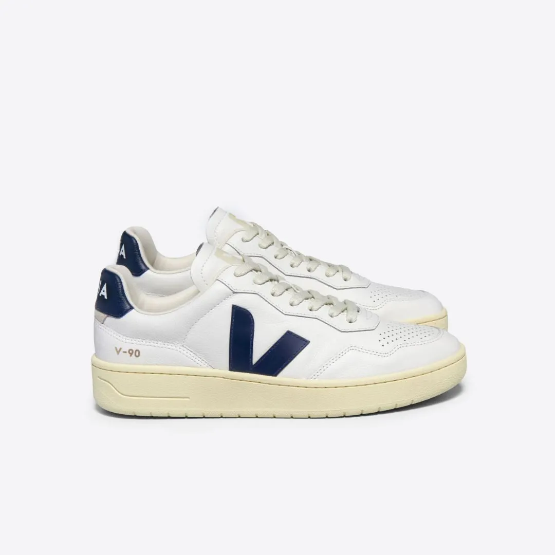 V-90 Leather Sneaker (White   Nautico)