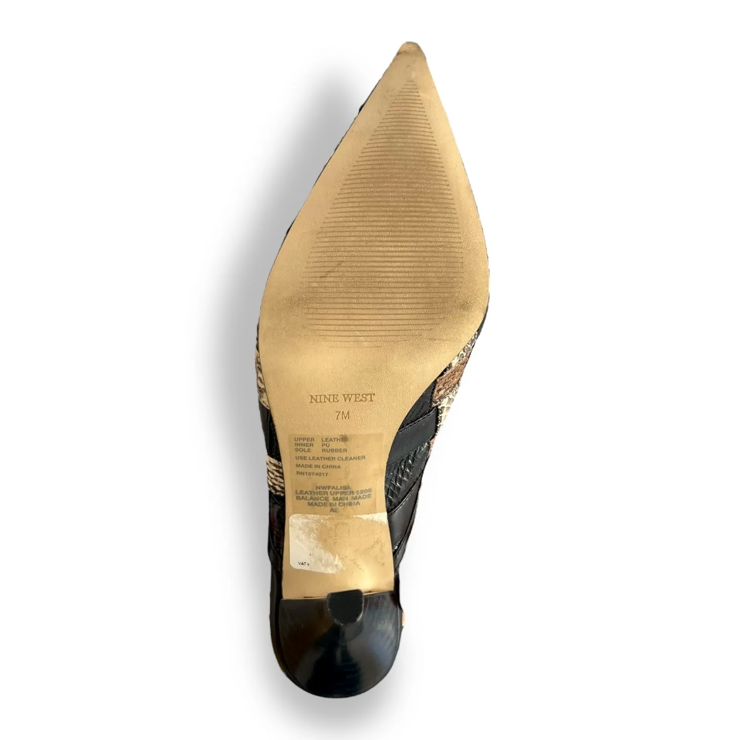 Vintage Nine West Snakeskin Heels