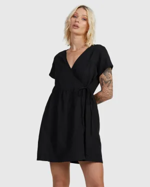 WRAPPED MINI DRESS