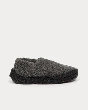 x Goodhood Siberian Wool Graphite / Black Slip Ons