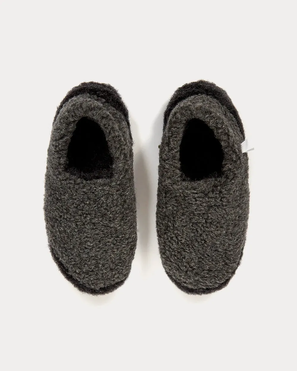x Goodhood Siberian Wool Graphite / Black Slip Ons