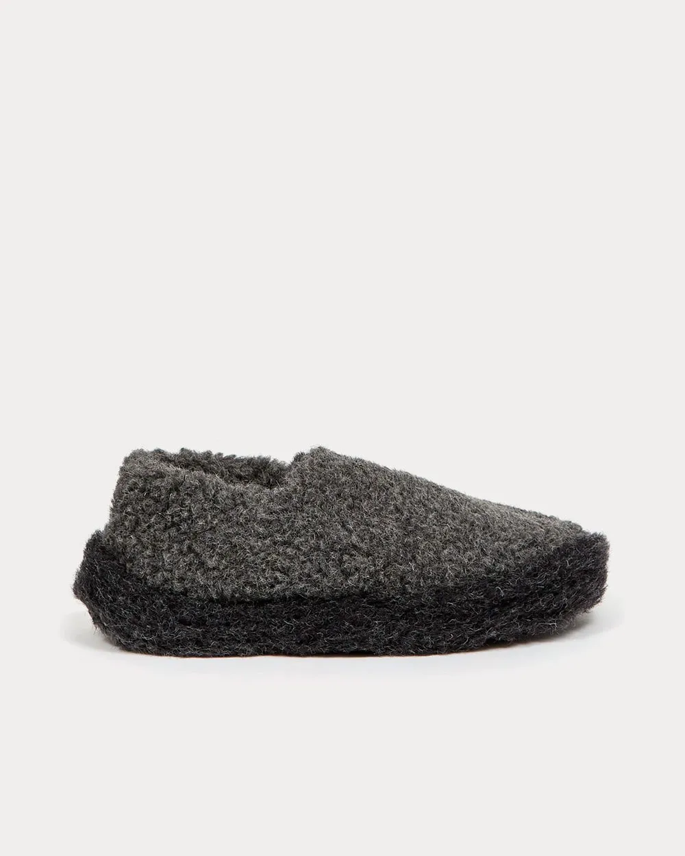 x Goodhood Siberian Wool Graphite / Black Slip Ons